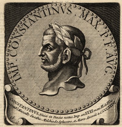 Nagy Konstantin római császár portréja. alkotó: Netherlandish School