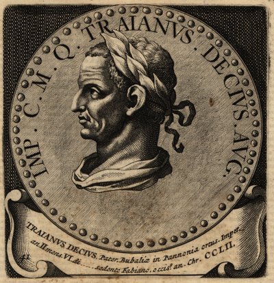 Decius római császár portréja. alkotó: Netherlandish School