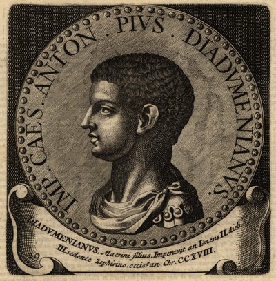 Diadumenian római császár portréja. alkotó: Netherlandish School
