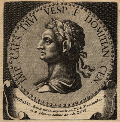 Domitianus római császár portréja. alkotó: Netherlandish School