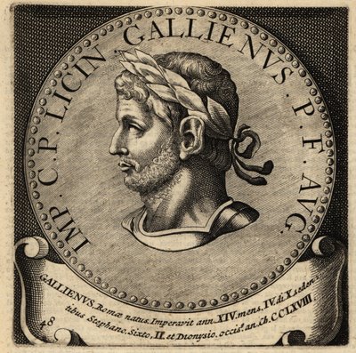 Gallienus római császár portréja. alkotó: Netherlandish School