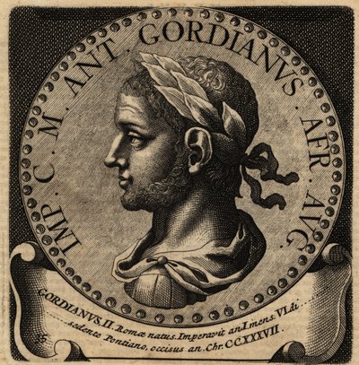 Gordianus római császár portréja. alkotó: Netherlandish School