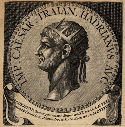 Hadrianus római császár portréja. alkotó: Netherlandish School