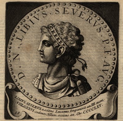 Libius Severus római császár portréja. alkotó: Netherlandish School