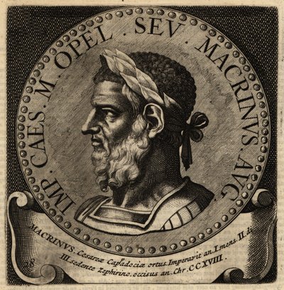 Macrinus római császár portréja. alkotó: Netherlandish School