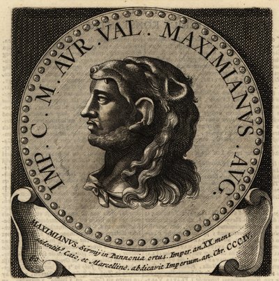 Maximianus római császár portréja. alkotó: Netherlandish School