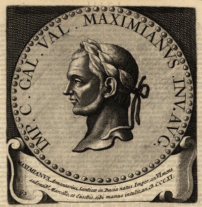 Maximianus római császár portréja. alkotó: Netherlandish School