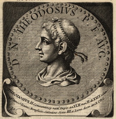 Theodosius római császár portréja II. alkotó: Netherlandish School