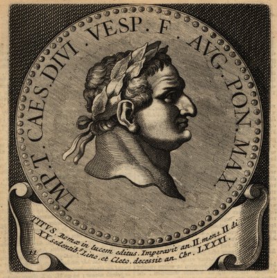 Titus római császár portréja. alkotó: Netherlandish School