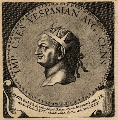 Vespasianus római császár portréja. alkotó: Netherlandish School