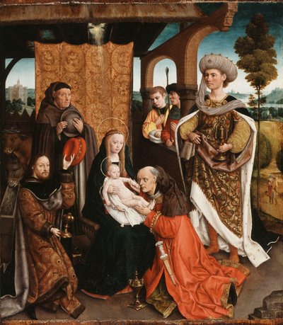 A mágusok imádása, alkotó: Netherlandish School