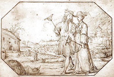 A négy évszak: Tavasz – Kapálás, 1675 körül (toll és szépia tinta papíron) alkotó: Netherlandish School