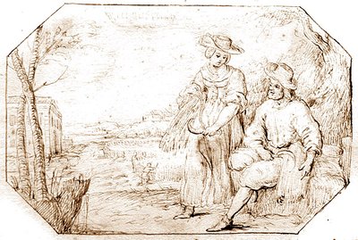 A négy évszak: nyár – aratás, 1675 körül (toll és szépia tinta papíron) alkotó: Netherlandish School