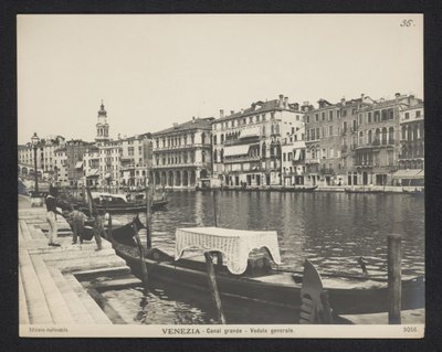 Kilátás a velencei Canal Grandére Velence – Canal Grande – Veduta generale (cím a tárgyon) alkotó: Neue Photographische Gesellschaft
