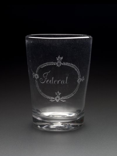 Tumbler, c. 1788-1795 (ólommentes üveg) alkotó: New Bremen Glass Manufactory
