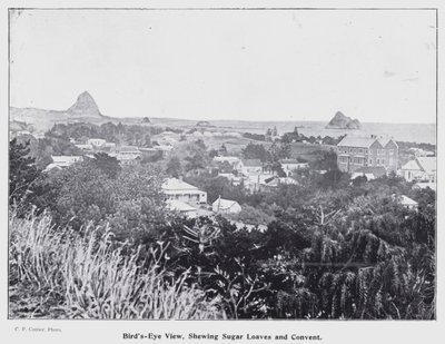 New Plymouth, Új-Zéland: Madártávlat, Cukorkenyerek és kolostor (f/w fotó) alkotó: New Zealand Photographer
