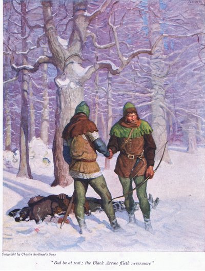 De nyugi, a Fekete Nyíl nem repül tovább, 1916 alkotó: Newell Convers Wyeth
