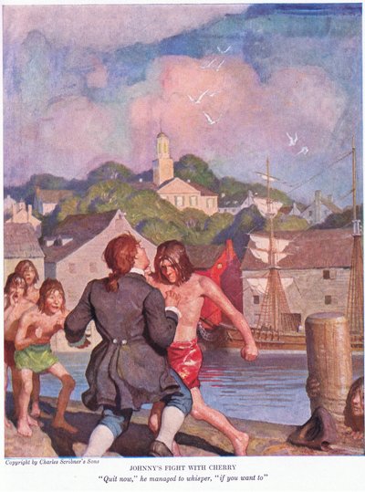 Johnnys harcol Cherryvel! Hagyd fel, sikerült azt suttognia: Ha akarod. , 1928 alkotó: Newell Convers Wyeth