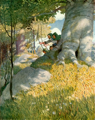 Robin Hood és társai megmentik Will Stutelyt alkotó: Newell Convers Wyeth