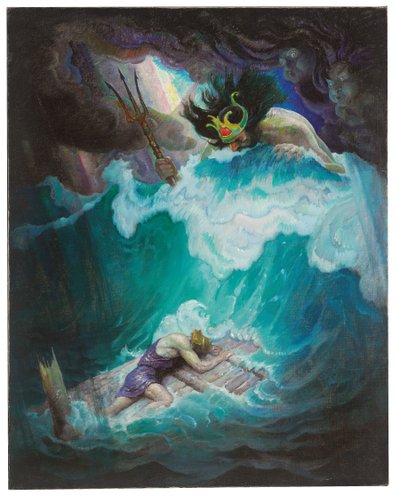 Odüsszeusz tutaja (Neptunusz és Odüsszeusz csatái) alkotó: Newell Convers Wyeth