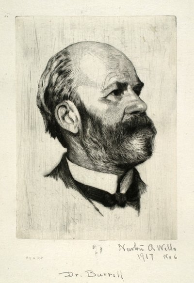 Dr. Burrill portréja alkotó: Newton A. Wells