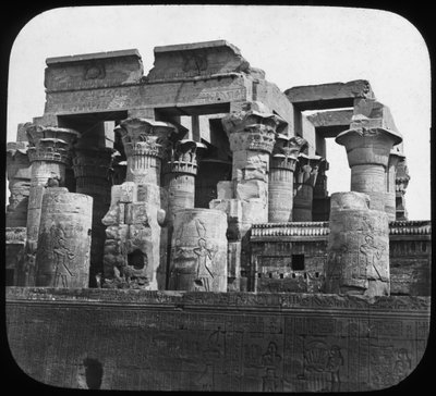 Kom Ombo temploma, Egyiptom, 1890 alkotó: Newton and Co