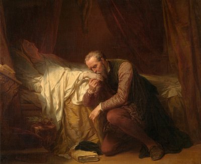 A művész Michelangelo Vittoria Colonna halálos ágyánál alkotó: Nicaise de Keyser