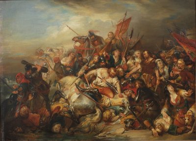 Az aranysarkantyúi csata 1302. július 11-én. alkotó: Nicaise de Keyser