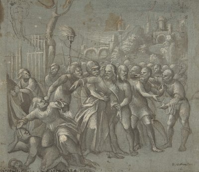 Krisztus letartóztatása, kb. 1545-46. alkotó: Niccolo Giolfino