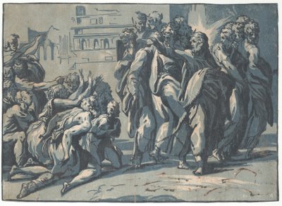 Krisztus meggyógyítja a leprásokat, 1540-50., 1540-50. alkotó: Niccolo Vicentino