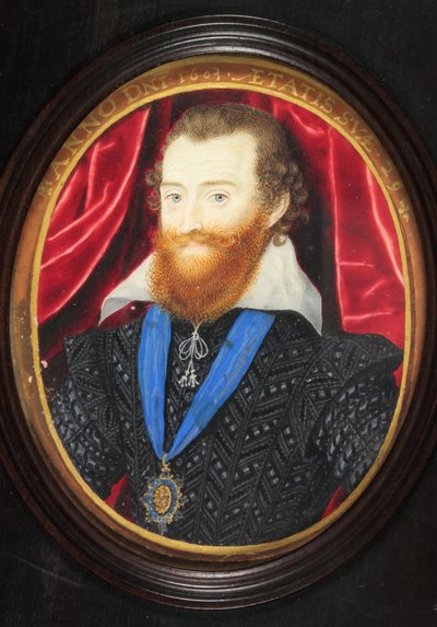Ludovick Stuart, Lennox és Richmond 2. hercege (zománc) alkotó: Nicholas (after) Hilliard