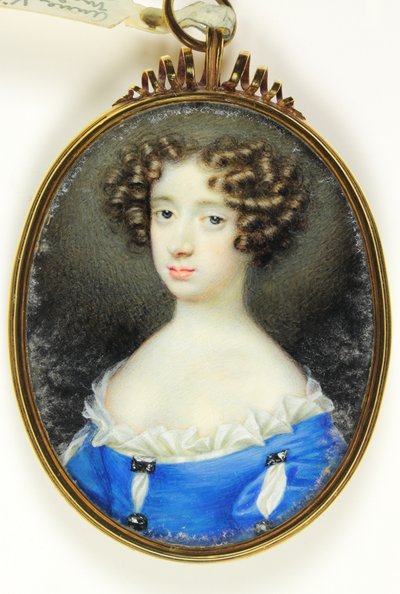 Anne Villiers, Madame Bentinck (akvarell elefántcsonton) alkotó: Nicholas (attr.to) Dixon