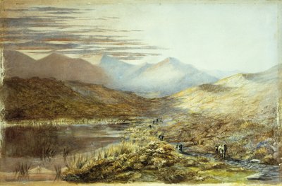 Pukaki-tó, Új-Zéland, 1872 alkotó: Nicholas Chevalier
