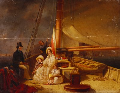 A Guernsey jacht tulajdonosával, családjával és legénységével a fedélzetén alkotó: Nicholas Condy