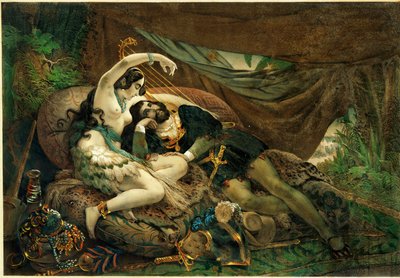 A mexikói Alaida, Zingari azték törzsfőnök húga Cortes sátrában ... alkotó: Nicholas Eustache (after) Maurin