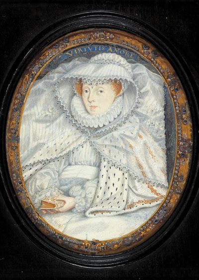 Egy hölgy, amelyet hagyományosan Mária skót királynőként azonosítanak (akvarell pergamen) alkotó: Nicholas Hilliard