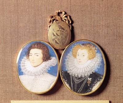 John Croker és felesége, Frances alkotó: Nicholas Hilliard