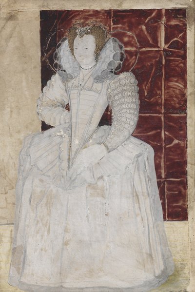 PD.209-1961 Egy ismeretlen hölgy portréja, 1595 körül (wc pergamen) alkotó: Nicholas Hilliard
