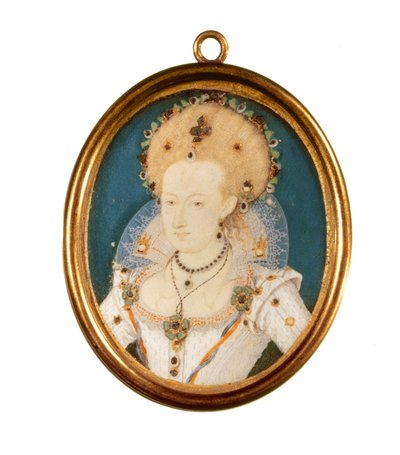 Anna dán királynő (akvarell pergamen) alkotó: Nicholas Hilliard