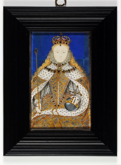 Erzsébet királynő (zománc) alkotó: Nicholas Hilliard