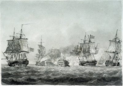 A camperdowni csata (Északi-tenger) alkotó: Nicholas Pocock