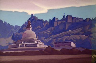 Temetkezési halom, Ladakh, 1937 alkotó: Nicholas Roerich