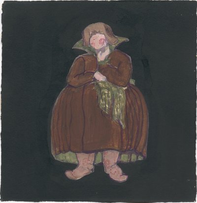 Jelmezterv Rimszkij-Korszakov „Szaltán cár meséje” című operájához, 1919 alkotó: Nicholas Roerich