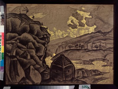 Henrik Ibsen Peer Gynt című művének dekorációja, 1912 alkotó: Nicholas Roerich