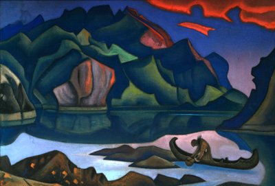 Rejtett kincs”, 1947. alkotó: Nicholas Roerich