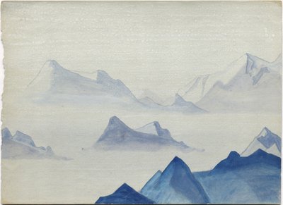 Himalája, albumlevél, 1933/34 alkotó: Nicholas Roerich