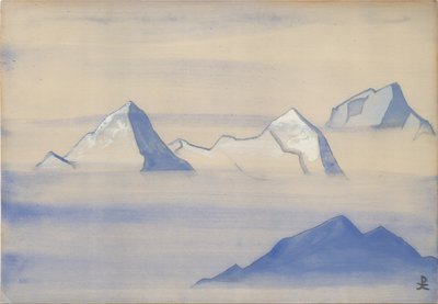 Himalája, albumlevél, 1934 alkotó: Nicholas Roerich