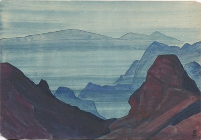 Himalája, albumlevél, 1934 alkotó: Nicholas Roerich