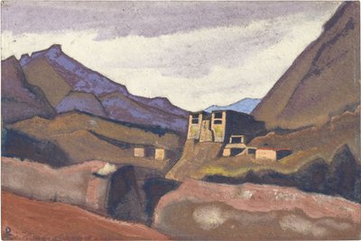 Ladakh par Roerich, Nicholas (1874-1947). Tempera kartonon, mérete: 30,5x45,7 alkotó: Nicholas Roerich