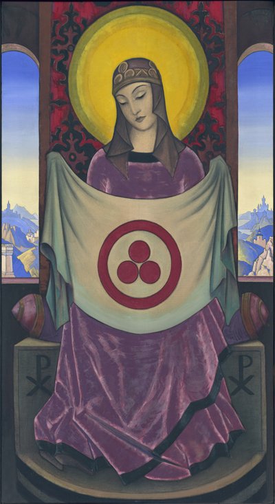 Madonna Oriflamma, 1932 alkotó: Nicholas Roerich